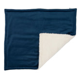 Creature Clothes Padded Dog Blanket in Teal Velvet and Sherpa